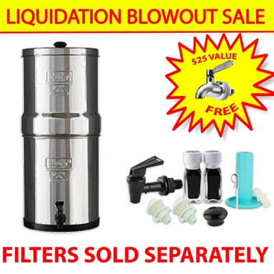 Berkey Water Filter 304 Stainless Steel Replacement Housing with Metal Spigot - Image 1 of 4