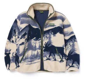 *NWT*Parks Project Acadia Moose Full Zip High Pile Fleece Pullover -Unsex Size L - Picture 1 of 9