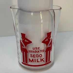 um 1930-40er Jahre bestrahltes Sego verdampftes Milchglas Messbehälter ~ RAR - Bild 1 von 7