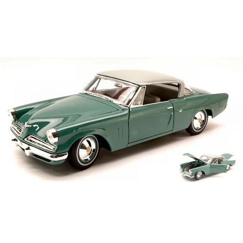 STUDEBAKER STARLINER 1953 GREEN 1:18 Maisto Auto Stradali Modellino Nuovo - Immagine 1 di 1