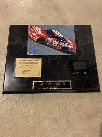 Dale Earnhardt Jr. Authentic NASCAR Racing Tire Plaque Cover