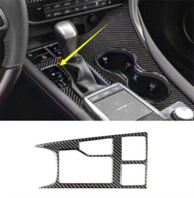Soft Carbon Fiber Gear Shift Box Panel Cover Trim For LEXUS RX350 450H 2016-2022 - Image 1 of 4