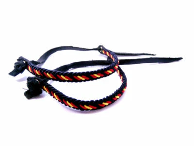 YOJAN PIEL Pulsera surfera hilo trenzado colores bandera España 2 unidades