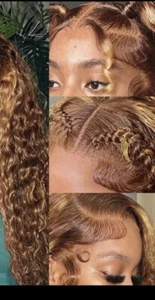 Jayes Straight Burgundy Human Hair 13x4 Lace Frontal 180 Density Brazilian Wigs - Picture 1 of 4