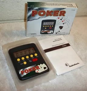 Radio Shack Poker 60-2681 Tamaño de Bolsillo Portátil Electrónico LCD Juego con Caja Manual - Imagen 1 de 6