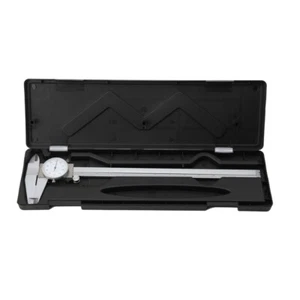 Shockproof Dial Caliper, 0.1" per Revolution, 0-12" Range, 0.001" Accuracy &Case - Picture 1 of 12