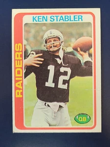 1978 Topps Football Card #365 Ken Stabler Raiders Low Grade G/F/P See Pics - Picture 1 of 2