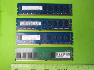 Hynix 1= 4GB 2RX8 1= 2gb 1RXC Elpida 1=2GB 2RX8 & 1= 8GB DDR Desktop Memory RAM, - Picture 1 of 6