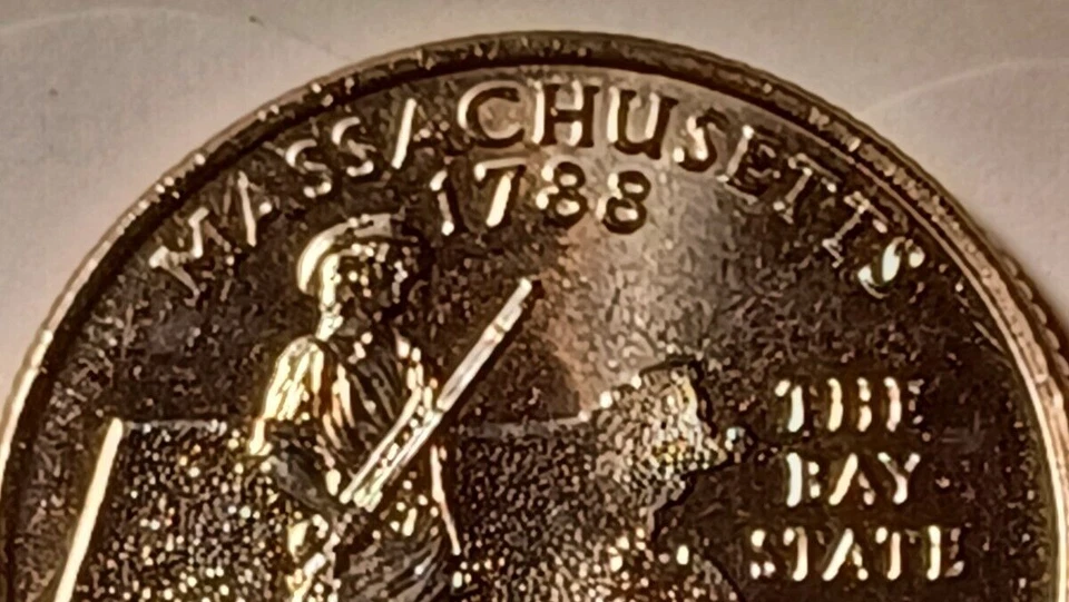 2000-D 25C New Hampshire 50 States Quarter, Numerous Errors, BU Condition - Image 1 of 1