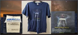 Devils Tower Wyoming T Shirt Men's Sz Large Earths First Galactic Monument - Picture 1 of 7