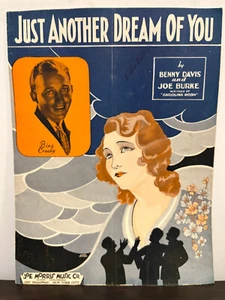 BING CROSBY - Just Another Dream Of You - Piano & Guitar Sheet Music - EX - Picture 1 of 3