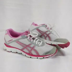 Asics Gel Frequency 33 Women's 8.5 Shoes White Pink Running Walking Bevel Q263N - Picture 1 of 10