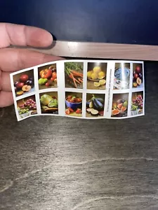 Francobolli US Frutta e Verdura Forever Libretto di 16 - Foto 1 di 2