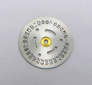 Genuine Rolex Ladies 2035 4520-2 Silver Metallic Date Disc Watch Indicator Wheel