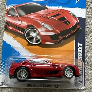 Hot Wheels Ferrari 599xx HW 2012 All Stars Custom Real Riders Like A T Hunt - Imagen 1 de 11