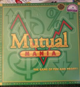 Mutual Mania Board Game Of Fun And Profit Financial Learning Activity NEW SEALED