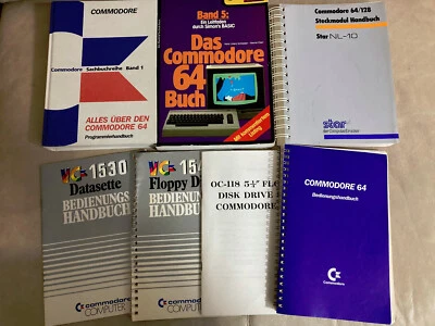 14tlg COMMODORE Computer Konvolut 7x Buch Bedienungshandbuch 7x Cassette MC - Bild 1 von 4