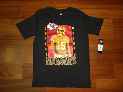 Camiseta negra de manga corta Patrick Mahomes Kansas City Chiefs juvenil Foto 1 de 3