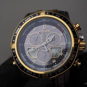 Citizen Eco-drive sailhawk nautical watch yacht timer 100m 43mm JR4054-56E C660 - Picture 1 of 17