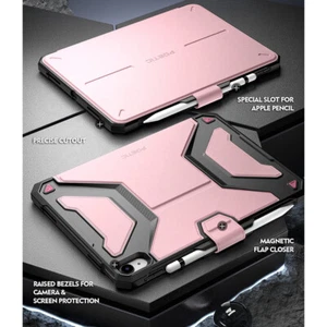 Custodia per iPad 10.9 2022 sonno e veglia /360 gradi supporto folio cover rosa chiaro - Foto 1 di 6