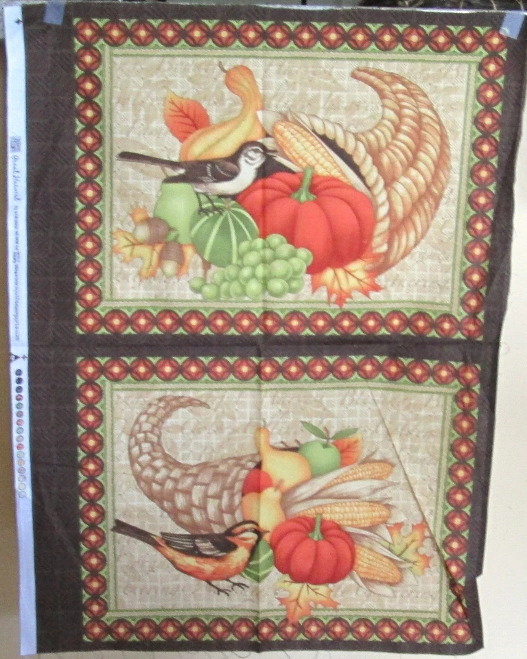 1 Debbie Mumm“Great Harvest”棉织物绗缝/挂墙板  — 第 1/1 张图片