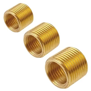 Brass Threaded Adapter Bush Male to Female Air Line Hose Fitting - Picture 1 of 10