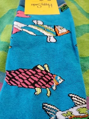 NEW HAPPY SOCKS Special Edition × The Beatles Yellow Submarine 1 Pair Crew Socks - Image 1 of 4