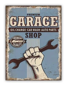 Premium Garage Automotive Metal Sign For Shed Workshop - Picture 1 of 2