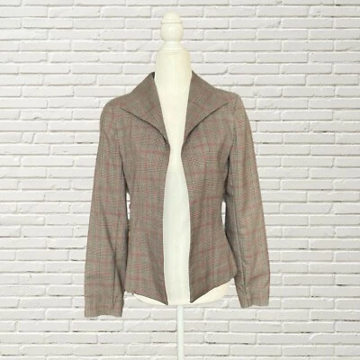 Jaqueta Blazer Xadrez Vintage Anos 90 Harve Benard - Frente Aberta Leve PS - Imagem 1 de 4