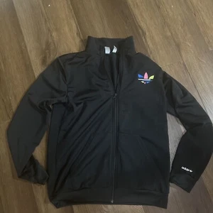 Adidas Originals Adicolor Black Superstar Track Jacket With Red Yellow Blue XL - Picture 1 of 6