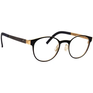 Blackfin Brille BF728 Key West 677 24KT vergoldet/schwarz rund 46[]21 145 - Bild 1 von 6