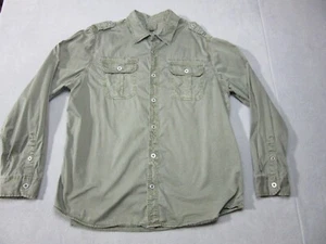 Converse Shirt Mens XL Green One Star Casual Long Sleeve Pockets Button-Up - Picture 1 of 10