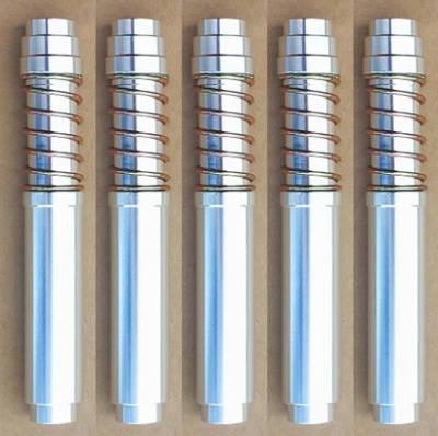 Cannette punterie auto registranti Fiat 500-126 in alluminio anodizzate bianche - Immagine 1 di 4