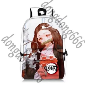 Demon Slayer Kamado Nezuko Backpack Schoolbag Teenagers Shoulder Bag Gift B - Picture 1 of 3