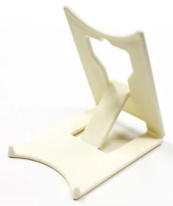 2 x Large Cream / Ivory Clip Stands : Plate Picture Card Photo  : Leeds Display - Picture 1 of 4