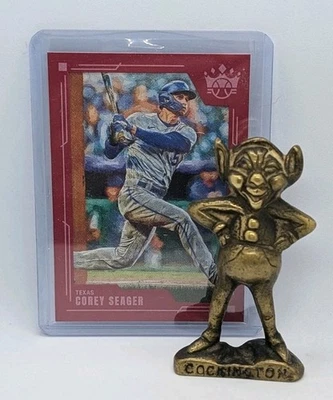 2022 Panini Diamond Kings #33 Corey Seager Framed Red Texas Rangers - Image 1 of 3