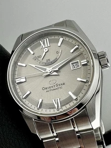 ORIENT STAR Mechanical Contemporary 38 Brand New Grey Power Reserve 50 Hours - Picture 1 of 11