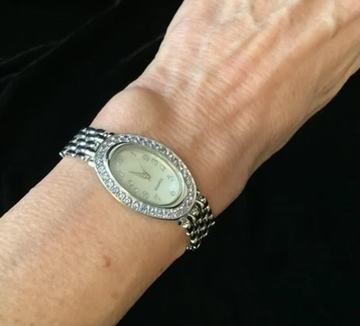 Damen Armbanduhr Sterlingsilber mit Tansanit - Bild 1 von 4