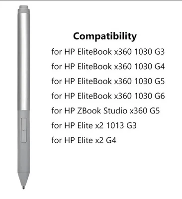 **BRAND NEW** HP Rechargeable Active Pen stylus G3, USB-C Cable, 7 extra nibs - Image 1 of 4
