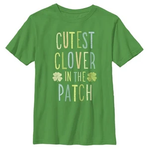 Boy's Lost Gods St. Patrick's Day Cutest Clover in the Patch T-Shirt - Picture 1 of 10