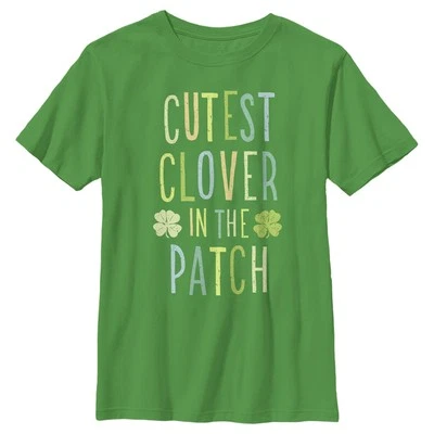 Boy's Lost Gods St. Patrick's Day Cutest Clover in the Patch T-Shirt - Image 1 of 2