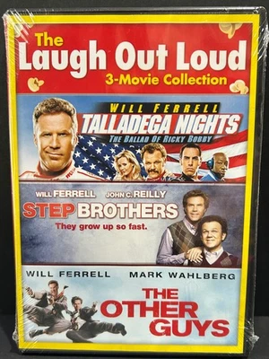 The Laugh Out Loud 3-Movie Collection DVD Will Ferrell Talladega Plus NEW SEALED - Image 1 of 4