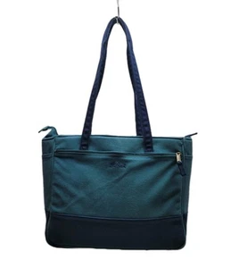 LL Bean Insulated Canvas Tote Shoulder Bag Cooler Turquoise Blue Vintage Rare - Picture 1 of 15