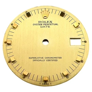 Original Rolex Oyster Perpetual Fecha 34 mm esfera oro champán 15223 15505 - Imagen 1 de 4