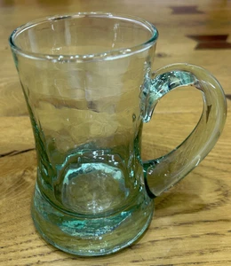 Vintage grünes Bierglas sehr schweres dickes Glas - Bild 1 von 4