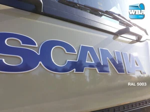 W.B.A. Aufkleber passend für Scania Emblem der Serie S und R ab Bj 2017 RAL 5003 - Bild 1 von 10