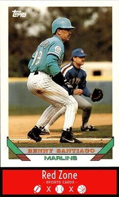1993 Topps Traded - #44T Benny Santiago NM Set Break. - Image 1 of 2