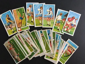 BROOKE BOND TEA CARDS 40 WAYS TO PLAY BETTER SOCCER 1976 60 Random Cards - Picture 1 of 5
