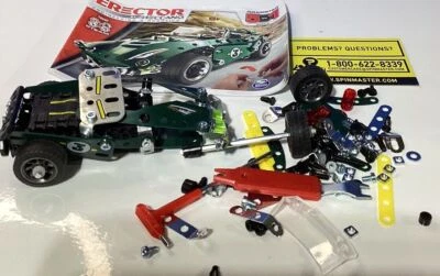 Erector by Meccano, 5 in 1 Roadster Pull Back Car Building Kit, Incomplete - Image 1 of 4