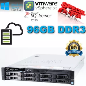 Dell PowerEdge R720 DUAL Xeon E5-2690 3.80GHz Turbo 96GB DDR3 4x450GB SAS 15K - Picture 1 of 5